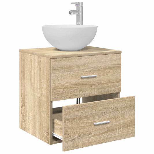 Wall-Mounted Sink Vanity Sonoma Oak 49.5 x 41 x 64.5 cm Wall-Mounted Sink Vanity Sonoma Oak 49.5 x 41 x 64.5 cm