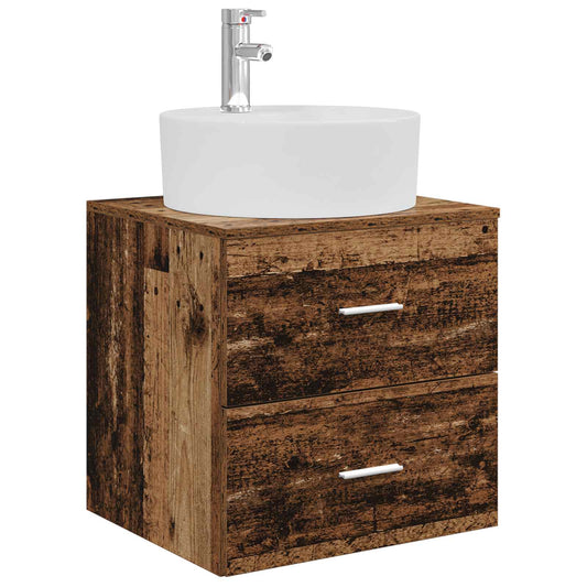 Wall-Mounted Sink Vanity Old Wood 49.5 x 44.5 x 65 cm Wall-Mounted Sink Vanity Old Wood 49.5 x 44.5 x 65 cm