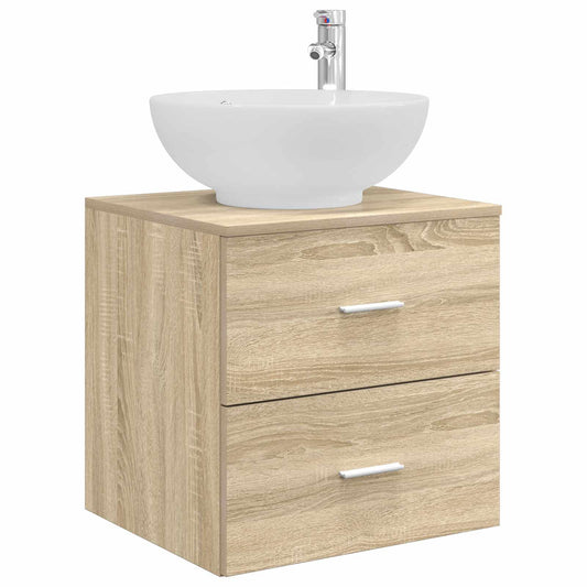 Wall-Mounted Sink Vanity Sonoma Oak 49.5 x 44.5 x 66.5 cm Wall-Mounted Sink Vanity Sonoma Oak 49.5 x 44.5 x 66.5 cm