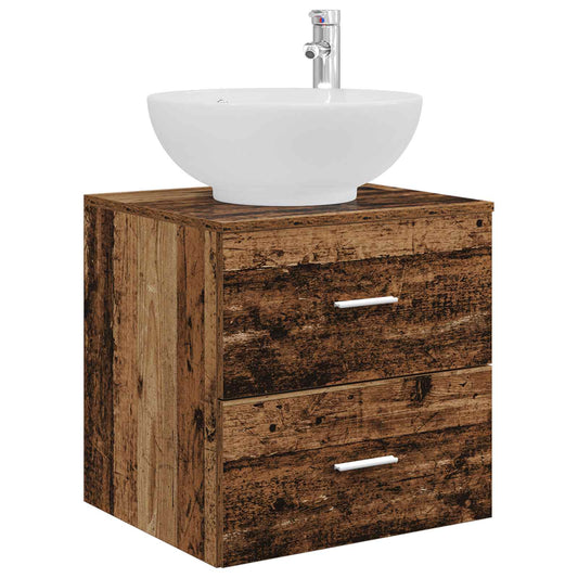 Wall-Mounted Sink Vanity Old Wood 49.5 x 44.5 x 66.5 cm Wall-Mounted Sink Vanity Old Wood 49.5 x 44.5 x 66.5 cm