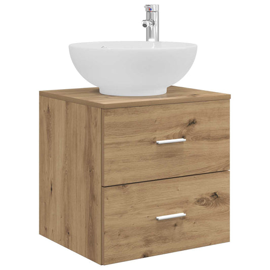 Wall-Mounted Sink Vanity Artisan Oak 49.5 x 44.5 x 66.5 cm Wall-Mounted Sink Vanity Artisan Oak 49.5 x 44.5 x 66.5 cm