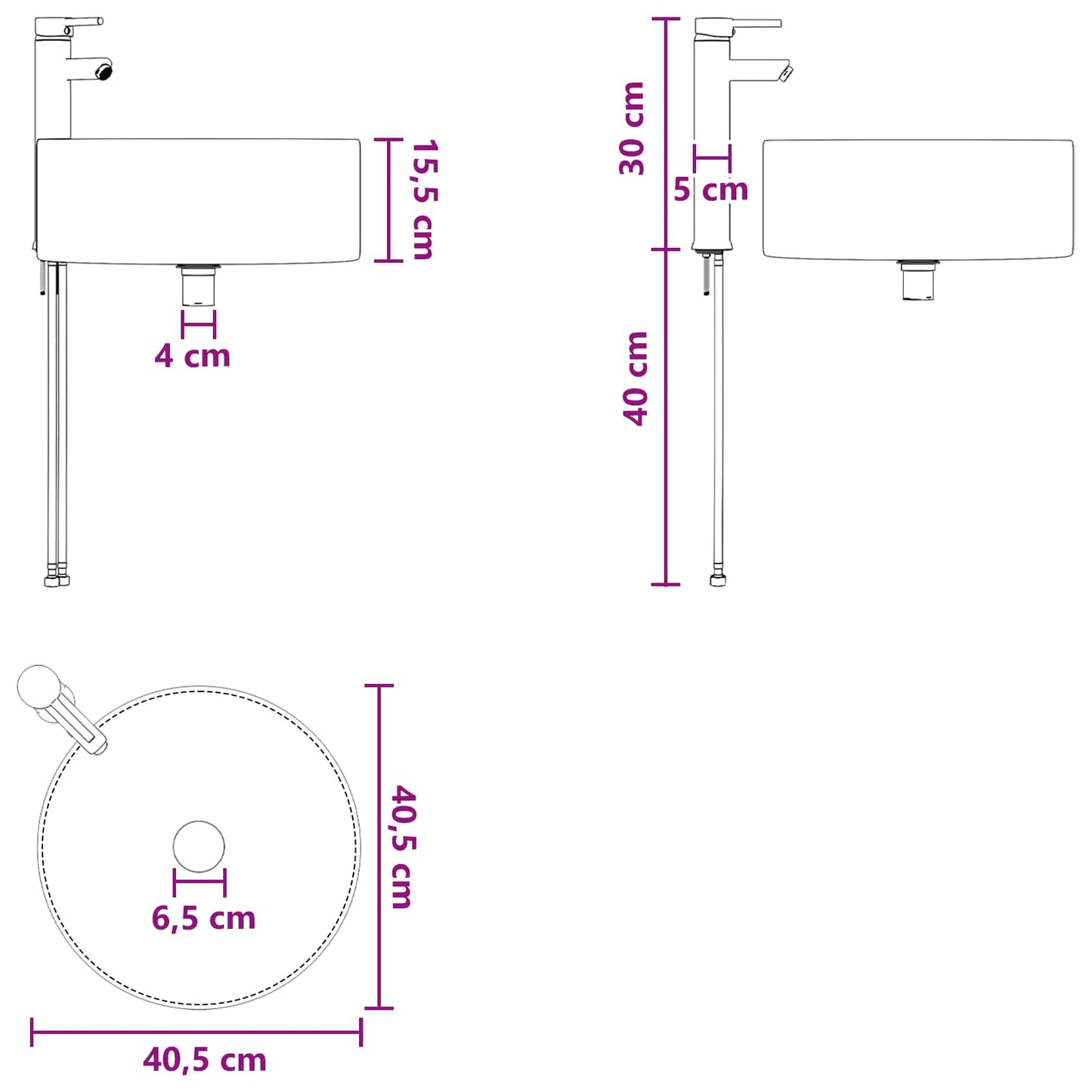 Wall-Mounted Sink Vanity Smoked Oak 49.5 x 44.5 x 65.5 cm