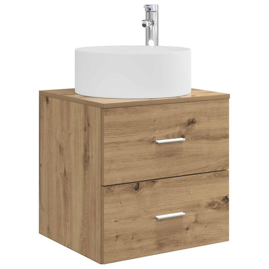 Wall-Mounted Sink Vanity Artisan Oak 49.5 x 44.5 x 65.5 cm Wall-Mounted Sink Vanity Artisan Oak 49.5 x 44.5 x 65.5 cm
