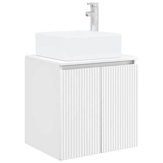 Wall-Mounted Sink Vanity White 49.5 x 41 x 63 cm Wall-Mounted Sink Vanity White 49.5 x 41 x 63 cm