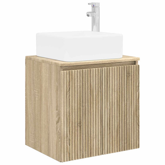 Wall-Mounted Sink Vanity Sonoma Oak 49.5 x 41 x 63 cm Wall-Mounted Sink Vanity Sonoma Oak 49.5 x 41 x 63 cm