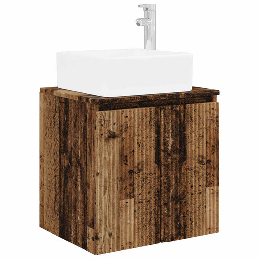 Wall-Mounted Sink Vanity Old Wood 49.5 x 41 x 63 cm Wall-Mounted Sink Vanity Old Wood 49.5 x 41 x 63 cm
