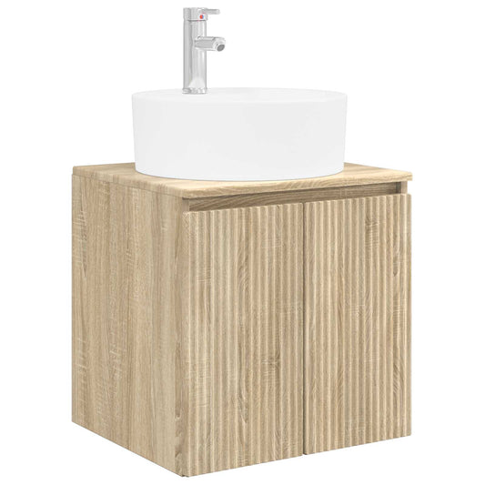 Wall-Mounted Sink Vanity Sonoma Oak 49.5 x 44.5 x 65 cm Wall-Mounted Sink Vanity Sonoma Oak 49.5 x 44.5 x 65 cm