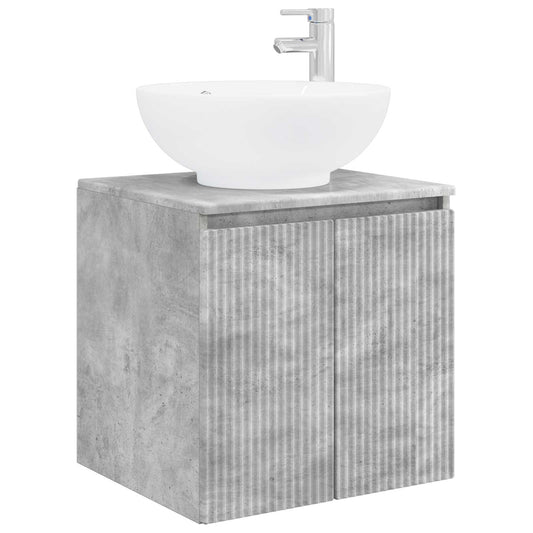 Wall-Mounted Sink Vanity Concrete Grey 49.5 x 44.5 x 65 cm Wall-Mounted Sink Vanity Concrete Grey 49.5 x 44.5 x 65 cm