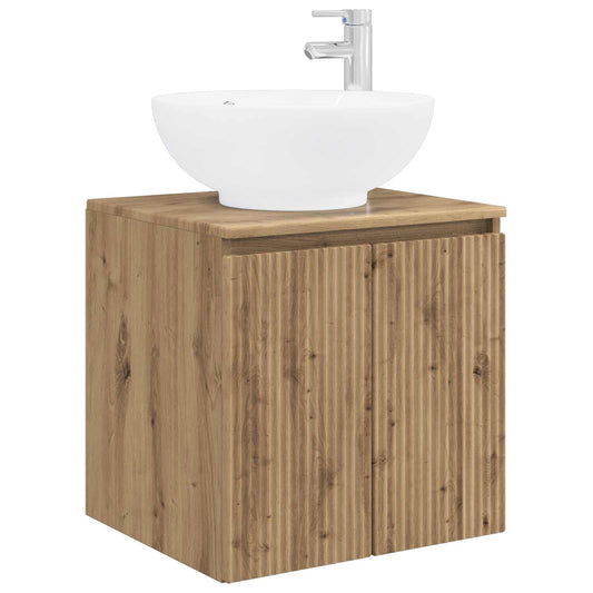 Wall-Mounted Sink Vanity Artisan Oak 49.5 x 44.5 x 65 cm Wall-Mounted Sink Vanity Artisan Oak 49.5 x 44.5 x 65 cm
