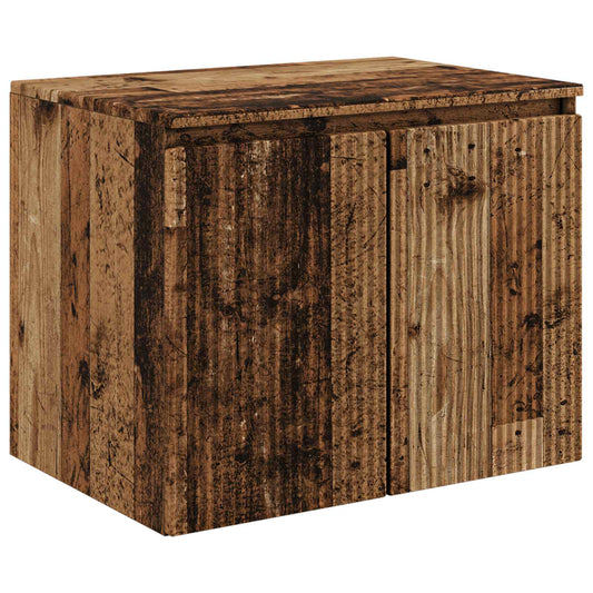 Wall-mounted Bathroom Cabinet Old Wood 62.5 x 44.5 x 50 cm Wall-mounted Bathroom Cabinet Old Wood 62.5 x 44.5 x 50 cm