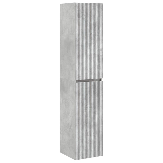 Wall-mounted Bathroom Cabinet Concrete Grey 33 x 34.5 x 160 cm Wall-mounted Bathroom Cabinet Concrete Grey 33 x 34.5 x 160 cm