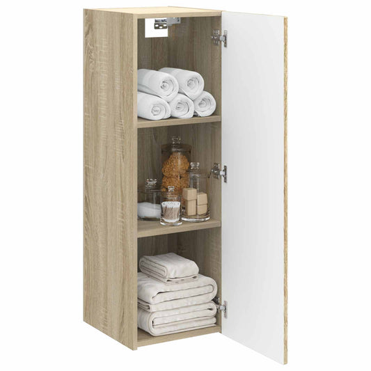 Wall-mounted Bathroom Cabinet Sonoma Oak 33 x 34.5 x 100 cm Wall-mounted Bathroom Cabinet Sonoma Oak 33 x 34.5 x 100 cm