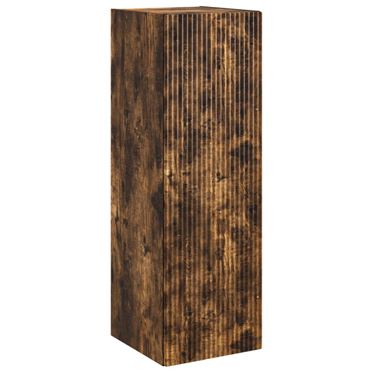 Wall-mounted Bathroom Cabinet Smoked Oak 33 x 34.5 x 60 cm Wall-mounted Bathroom Cabinet Smoked Oak 33 x 34.5 x 60 cm