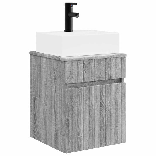 Wall-mounted Sink Vanity Grey Sonoma 39 x 41 x 62.5 cm Wall-mounted Sink Vanity Grey Sonoma 39 x 41 x 62.5 cm