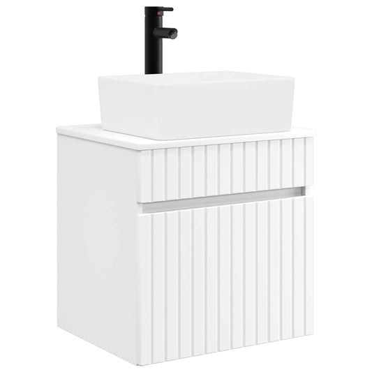 Wall-mounted Sink Vanity White 49 x 41 x 63 cm Engineered Wood Wall-mounted Sink Vanity White 49 x 41 x 63 cm Engineered Wood