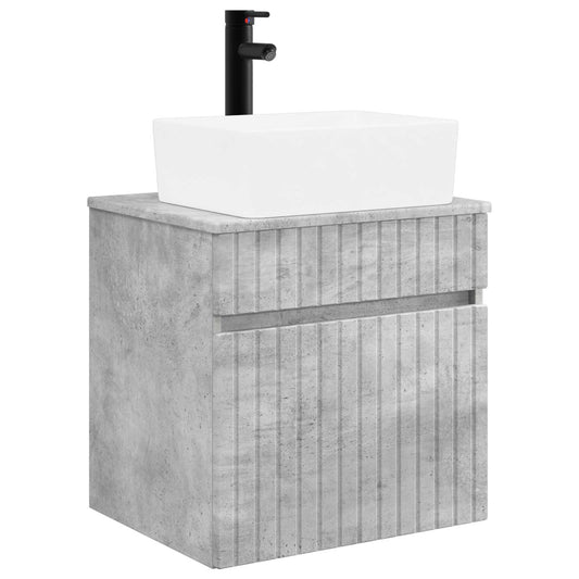 Wall-mounted Sink Vanity Concrete Grey 49 x 41 x 63 cm Wall-mounted Sink Vanity Concrete Grey 49 x 41 x 63 cm