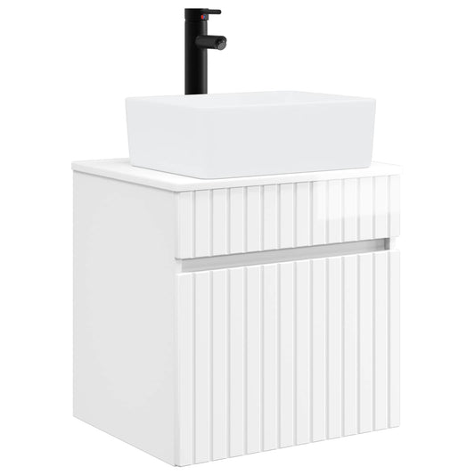 Wall-mounted Sink Vanity High Gloss White 49 x 41 x 63 cm Wall-mounted Sink Vanity High Gloss White 49 x 41 x 63 cm