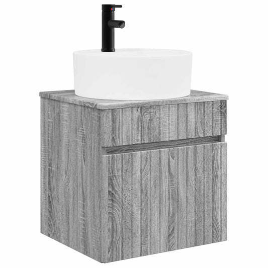 Wall-mounted Sink Vanity Grey Sonoma 49 x 44.5 x 65 cm Wall-mounted Sink Vanity Grey Sonoma 49 x 44.5 x 65 cm