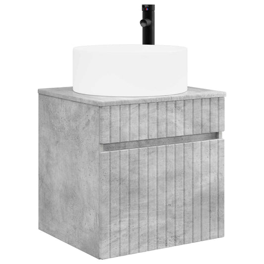 Wall-mounted Sink Vanity Concrete Grey 49 x 44.5 x 65.5 cm Wall-mounted Sink Vanity Concrete Grey 49 x 44.5 x 65.5 cm