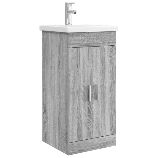 Bathroom Vanity with Sink Grey Sonoma 42 x 40 x 84.5 cm Bathroom Vanity with Sink Grey Sonoma 42 x 40 x 84.5 cm