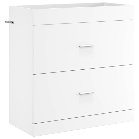 Bathroom Under Sink Cabinet White 78.5 x 37.5 x 81 cm Bathroom Under Sink Cabinet White 78.5 x 37.5 x 81 cm