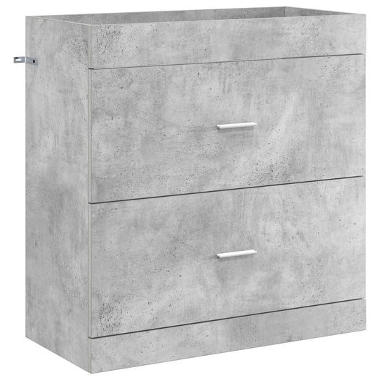 Bathroom Under Sink Cabinet Concrete Grey 78.5 x 37.5 x 81 cm Bathroom Under Sink Cabinet Concrete Grey 78.5 x 37.5 x 81 cm