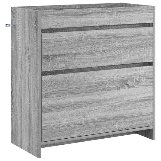 Bathroom Under Sink Cabinet Grey Sonoma 78.5 x 37.5 x 81 cm Bathroom Under Sink Cabinet Grey Sonoma 78.5 x 37.5 x 81 cm