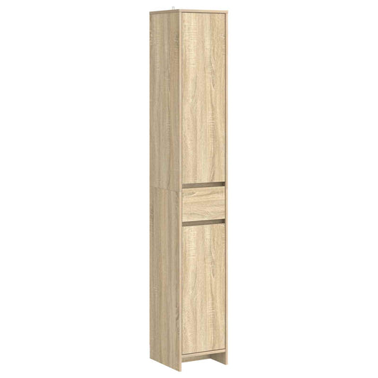Bathroom Cabinet Sonoma Oak 30 x 33 x 190 cm Engineered Wood Bathroom Cabinet Sonoma Oak 30 x 33 x 190 cm Engineered Wood