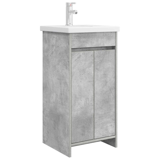 Bathroom Vanity with Sink Concrete Grey 42 x 40 x 84.5 cm Bathroom Vanity with Sink Concrete Grey 42 x 40 x 84.5 cm