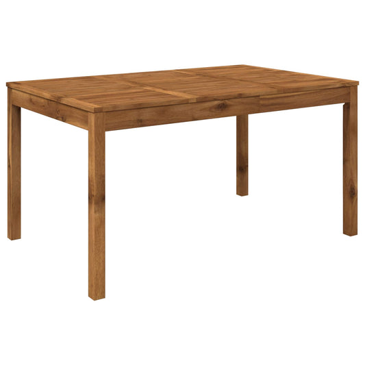 Garden Dinner Table Natural 147 x 88.5 x 75 cm Garden Dinner Table Natural 147 x 88.5 x 75 cm