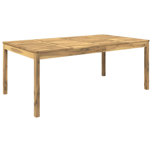 Garden Dinner Table White 196 x 100.5 x 75 cm Solid Acacia Wood Garden Dinner Table White 196 x 100.5 x 75 cm Solid Acacia Wood