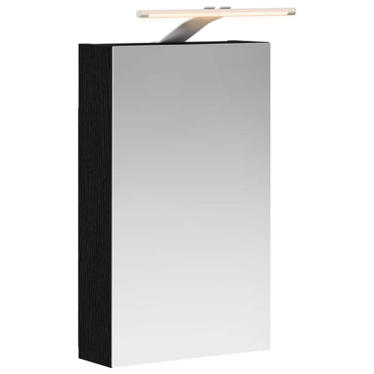 Bathroom Mirror Cabinet Black Oak 30 x 10.5 x 50 cm Bathroom Mirror Cabinet Black Oak 30 x 10.5 x 50 cm