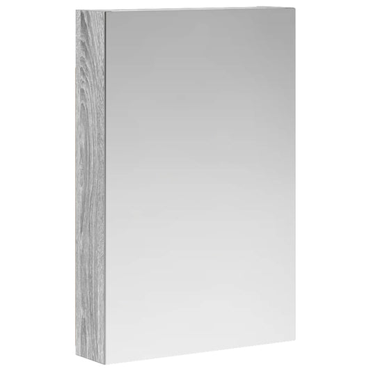 Bathroom Mirror Cabinet Grey Sonoma 40 x 10.5 x 60.5 cm Bathroom Mirror Cabinet Grey Sonoma 40 x 10.5 x 60.5 cm