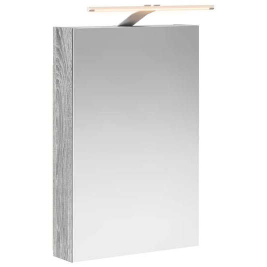 Bathroom Mirror Cabinet Grey Sonoma 40 x 10.5 x 60.5 cm Bathroom Mirror Cabinet Grey Sonoma 40 x 10.5 x 60.5 cm