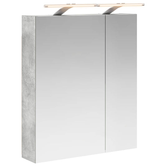 Bathroom Mirror Cabinet Concrete Grey 60 x 14.5 x 70 cm Bathroom Mirror Cabinet Concrete Grey 60 x 14.5 x 70 cm