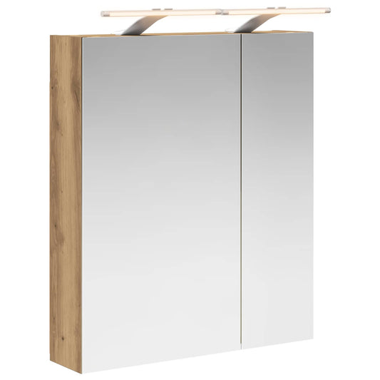 Bathroom Mirror Cabinet Artisan Oak 60 x 14.5 x 70 cm Bathroom Mirror Cabinet Artisan Oak 60 x 14.5 x 70 cm