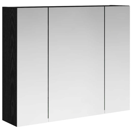 Bathroom Mirror Cabinet Black Oak 60 x 14.5 x 50 cm Bathroom Mirror Cabinet Black Oak 60 x 14.5 x 50 cm