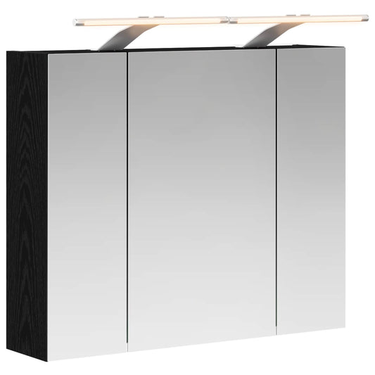 Bathroom Mirror Cabinet Black Oak 60 x 14.5 x 50 cm Bathroom Mirror Cabinet Black Oak 60 x 14.5 x 50 cm