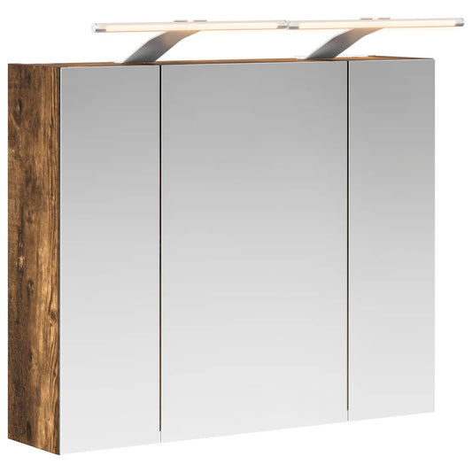 Bathroom Mirror Cabinet Smoked Oak 60 x 14.5 x 50 cm Bathroom Mirror Cabinet Smoked Oak 60 x 14.5 x 50 cm