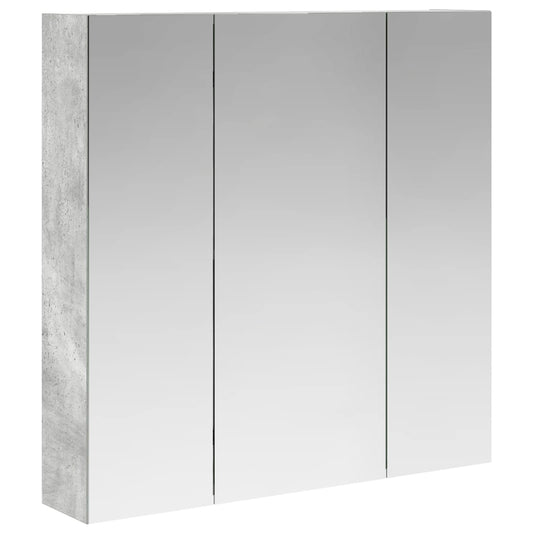 Bathroom Mirror Cabinet Concrete Grey 70 x 14.5 x 70 cm Bathroom Mirror Cabinet Concrete Grey 70 x 14.5 x 70 cm