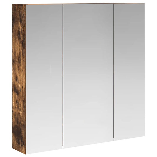 Bathroom Mirror Cabinet Smoked Oak 70 x 14.5 x 70 cm Bathroom Mirror Cabinet Smoked Oak 70 x 14.5 x 70 cm