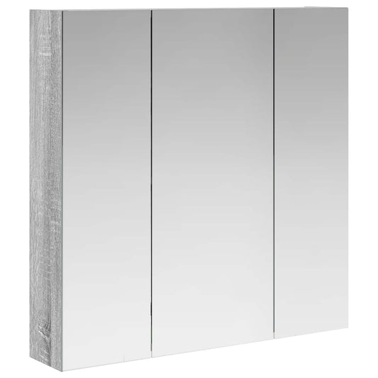 Bathroom Mirror Cabinet Grey Sonoma 70 x 14.5 x 70 cm Bathroom Mirror Cabinet Grey Sonoma 70 x 14.5 x 70 cm