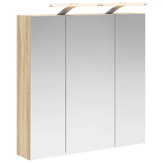 Bathroom Mirror Cabinet Sonoma Oak 70 x 14.5 x 70 cm Bathroom Mirror Cabinet Sonoma Oak 70 x 14.5 x 70 cm
