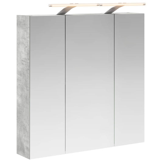 Bathroom Mirror Cabinet Concrete Grey 70 x 14.5 x 70 cm Bathroom Mirror Cabinet Concrete Grey 70 x 14.5 x 70 cm