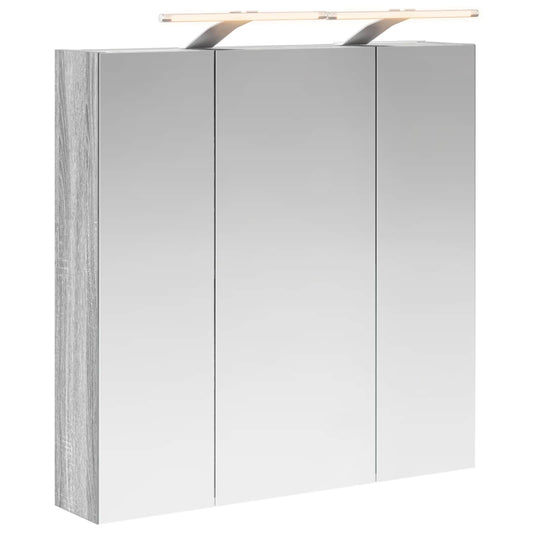 Bathroom Mirror Cabinet Grey Sonoma 70 x 14.5 x 70 cm Bathroom Mirror Cabinet Grey Sonoma 70 x 14.5 x 70 cm