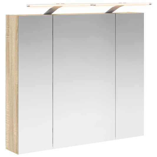 Bathroom Mirror Cabinet Sonoma Oak 80 x 14.5 x 70 cm Bathroom Mirror Cabinet Sonoma Oak 80 x 14.5 x 70 cm
