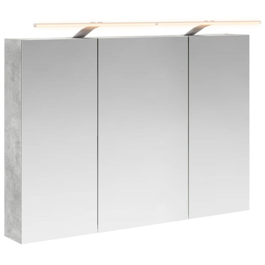 Bathroom Mirror Cabinet Concrete Grey 100 x 14.5 x 70 cm Bathroom Mirror Cabinet Concrete Grey 100 x 14.5 x 70 cm