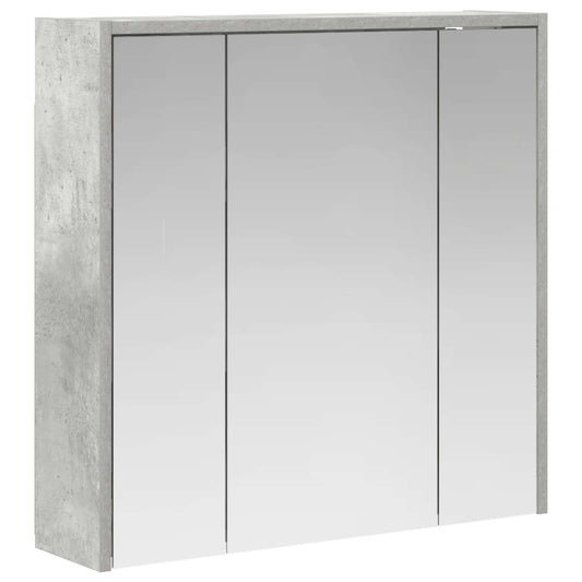 Bathroom Mirror Cabinet Concrete Grey 63.5 x 16 x 62.5 cm Bathroom Mirror Cabinet Concrete Grey 63.5 x 16 x 62.5 cm