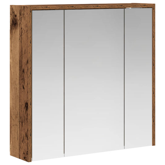 Bathroom Mirror Cabinet Old Wood 63.5 x 16 x 62.5 cm Bathroom Mirror Cabinet Old Wood 63.5 x 16 x 62.5 cm