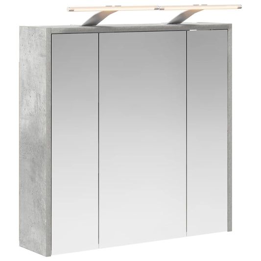 Bathroom Mirror Cabinet Concrete Grey 63.5 x 16 x 62.5 cm Bathroom Mirror Cabinet Concrete Grey 63.5 x 16 x 62.5 cm